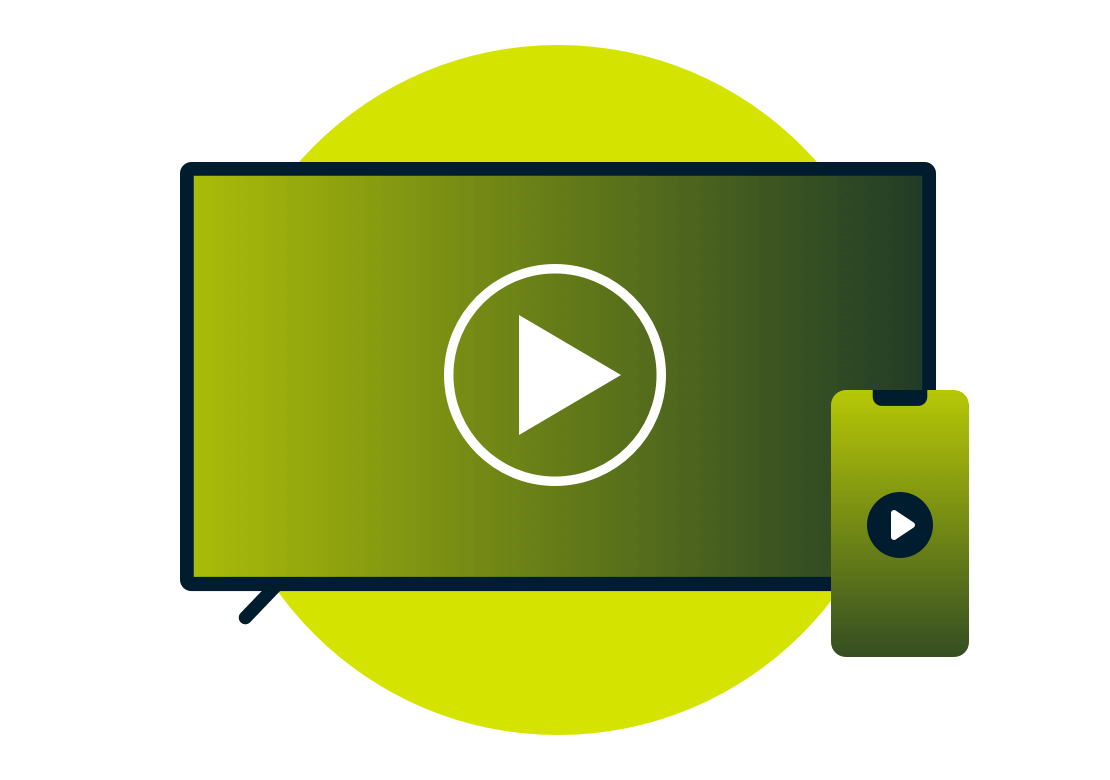 Sky Go logo op TV monitor scherm.